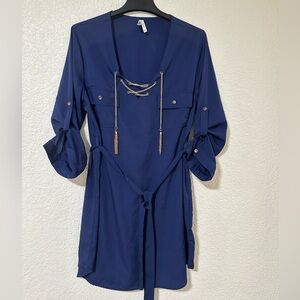 Live 4 Truth Royal Blue Long Sleeve Dress